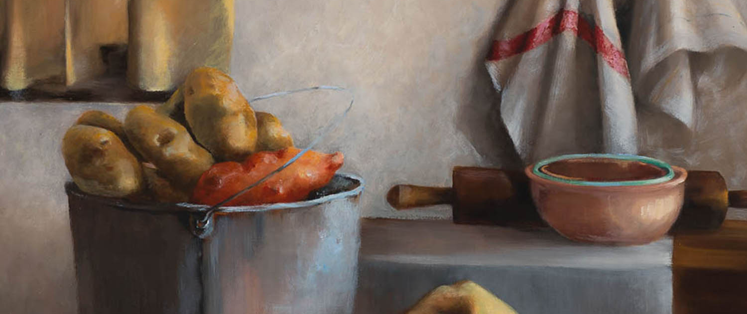 Home - Potatoes - Still Life Painting by Sharon Diederichs Stadther Fine Art Home - Potatoes - Still Life Painting by Sharon Diederichs Stadther Fine Art