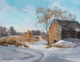 Dodge Nature Center - Landscape Painting by Sharon Stadther Fine Art