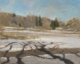 Shadow's Battle Creek - Landscape Painting by Sharon Stadther Fine Art
